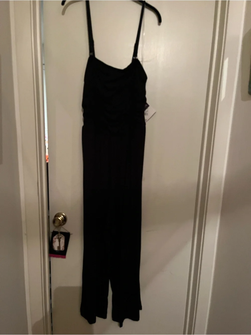 Ava & Viv Black Sleeveless Jumpsuit with Adjustable Straps